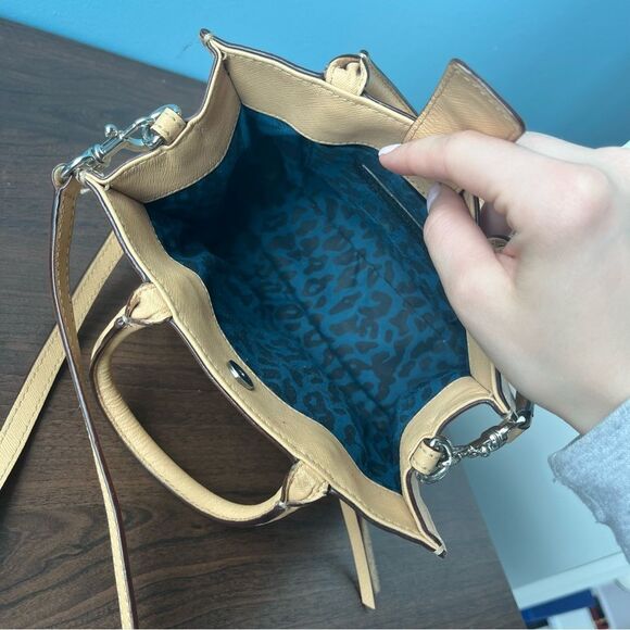 REBECCA MINKOFF Tan MAB Tote Crossbody Satchel Megan Darren MAC - Picture 9 of 10